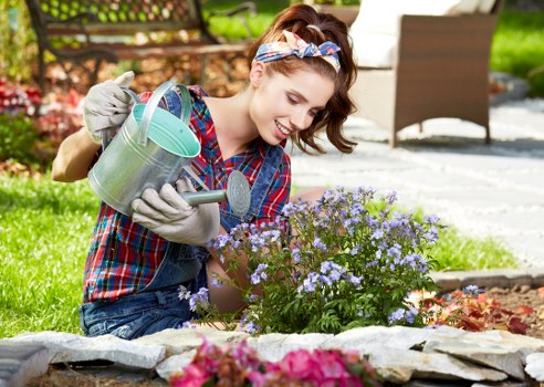 Green waste handling and removal after garden maintenance